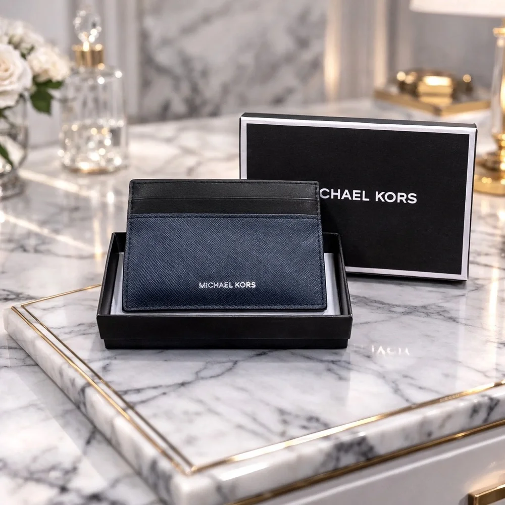 Michael Kors Dual-Tone Card Holder